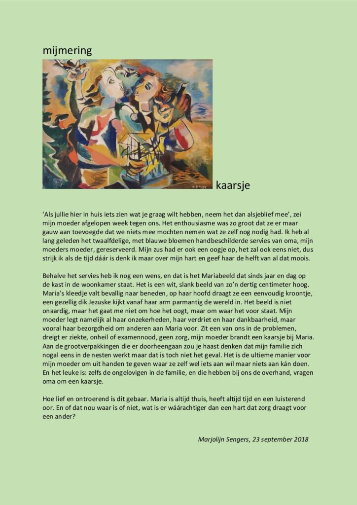 thumbnail of Mijmering 130 Kaarsje 23-09-2018