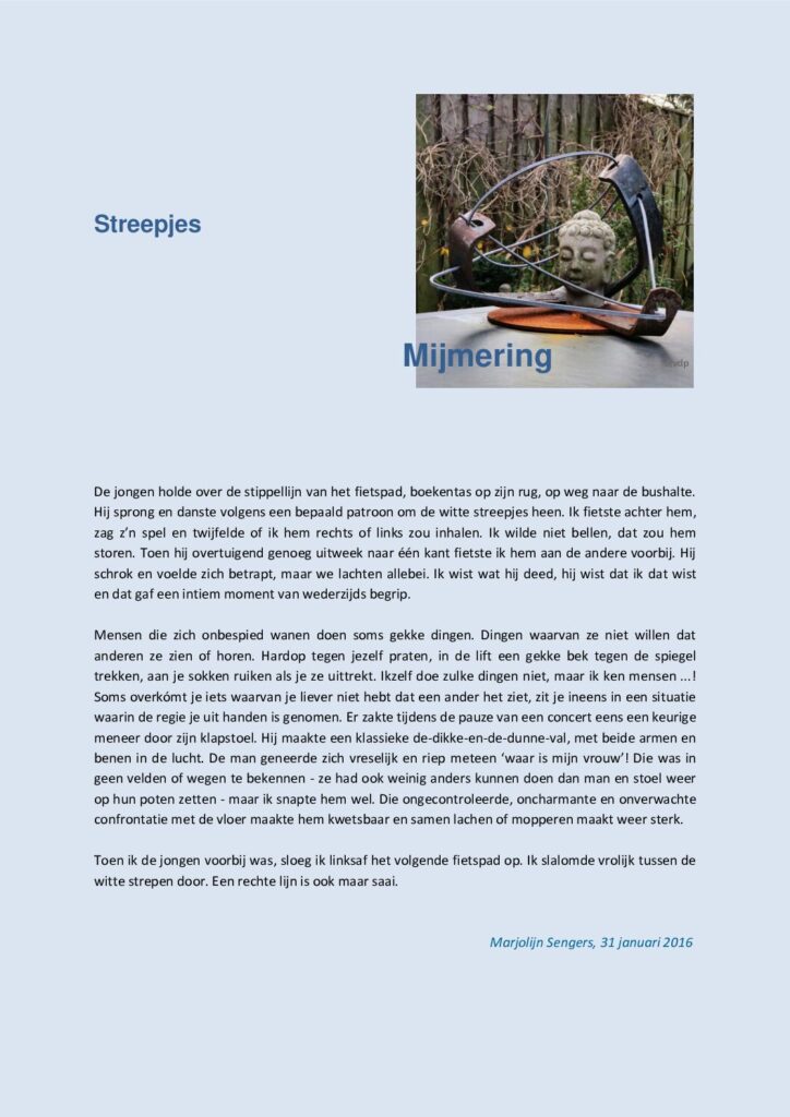 thumbnail of Mijmering 63 Streepjes 31-01-2016