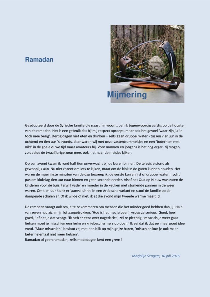 thumbnail of Mijmering 74 Ramadan 10-07-2016