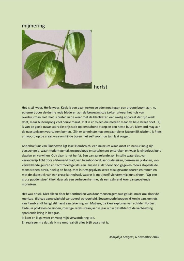 thumbnail of Mijmering 83 Herfst 06-11-2016