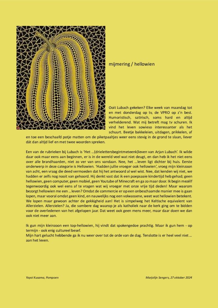 thumbnail of Mijmering 289 Hellowien 27-10-2024