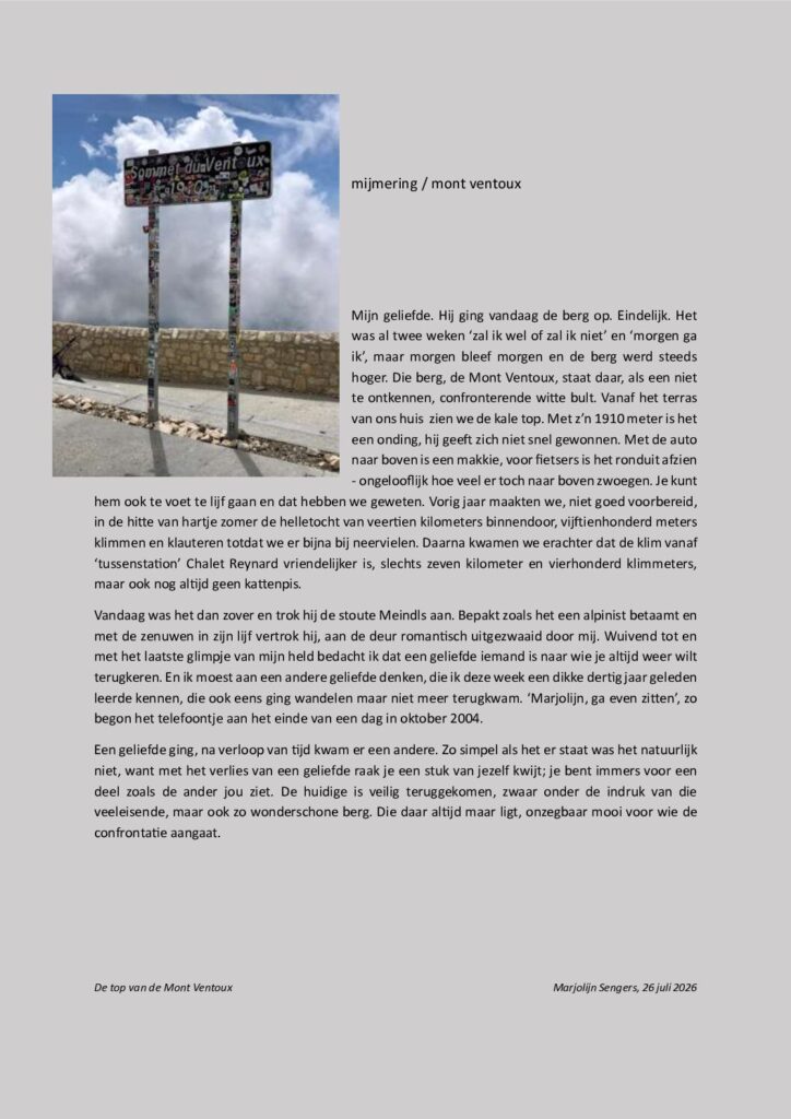 thumbnail of Mijmering 335 Mont Ventoux 26-07-2026