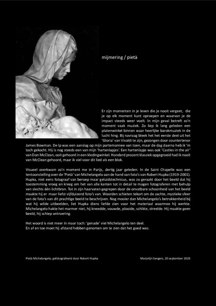 thumbnail of Mijmering 339 Pièta 20-09-2026