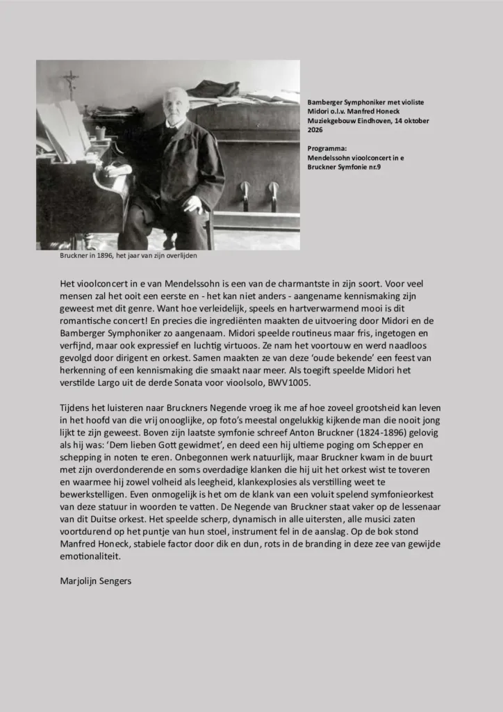 thumbnail of Bamberger met Mendelssohn en Bruckner 14-10-2026